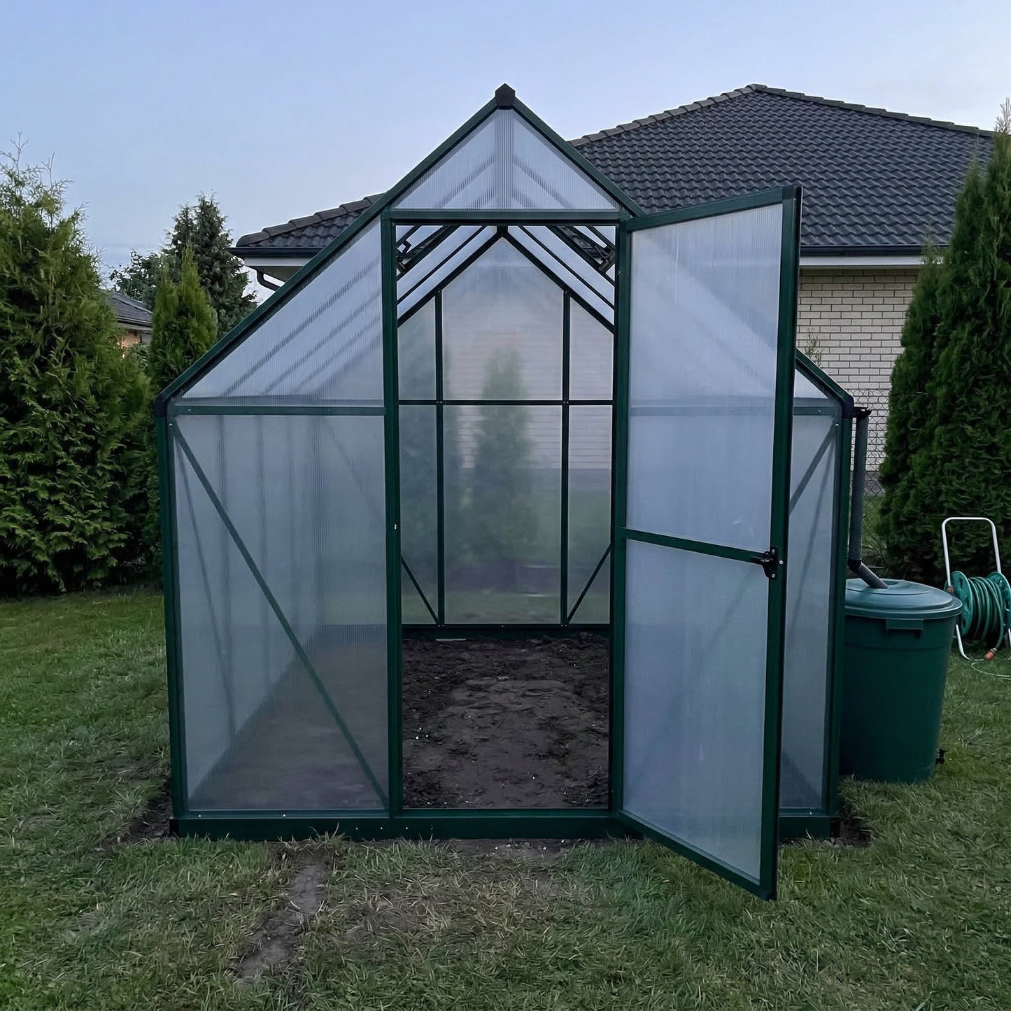 Serre de jardin aluminium et polycarbonate