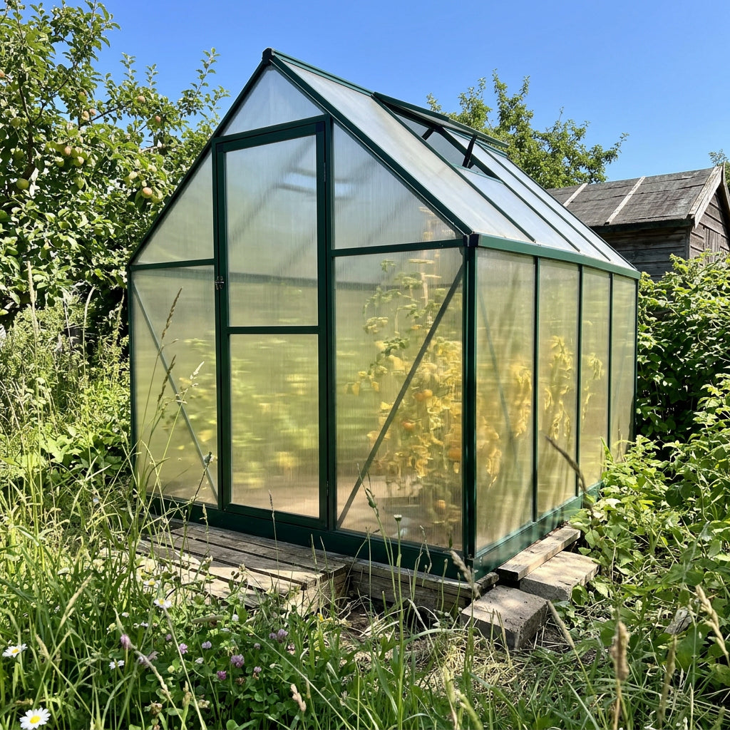 Serre de jardin aluminium et polycarbonate