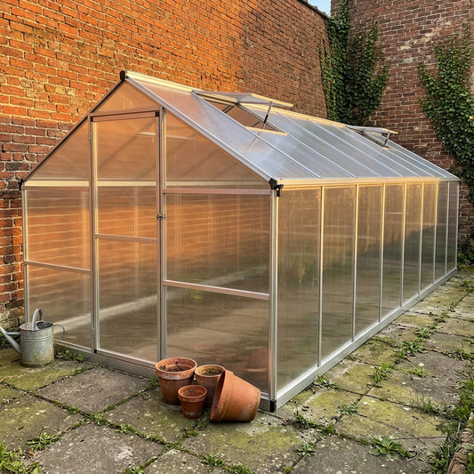Serre de jardin en aluminium renforcé et polycarbonate